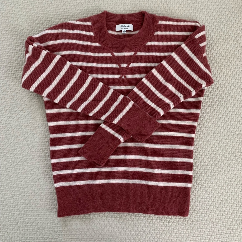 Madewell Cashmere Striped Sweater